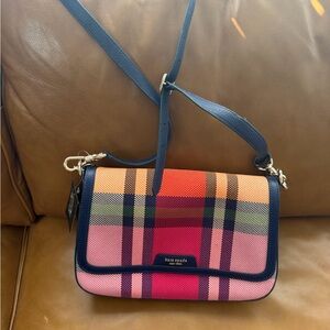 Kate Spade Vibrant Plaid Crossbody Bag
